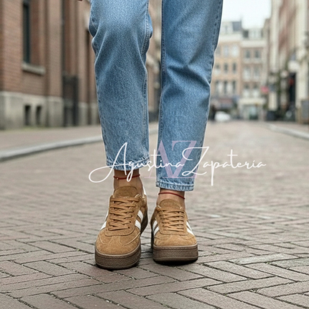 ZAPATILLA RETRO PLATAFORMA CAMEL 1