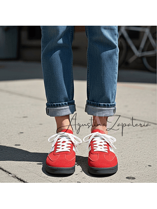 ZAPATILLA ROJA TIPO SAMBA
