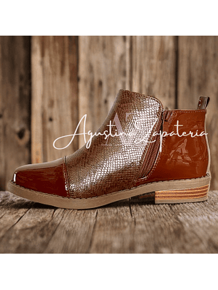 BOTIN CHAROL CAMEL TEXTURA