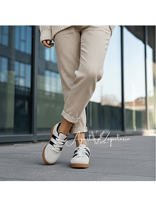 ZAPATILLAS OLD SCHOOL BEIGE NEGRO