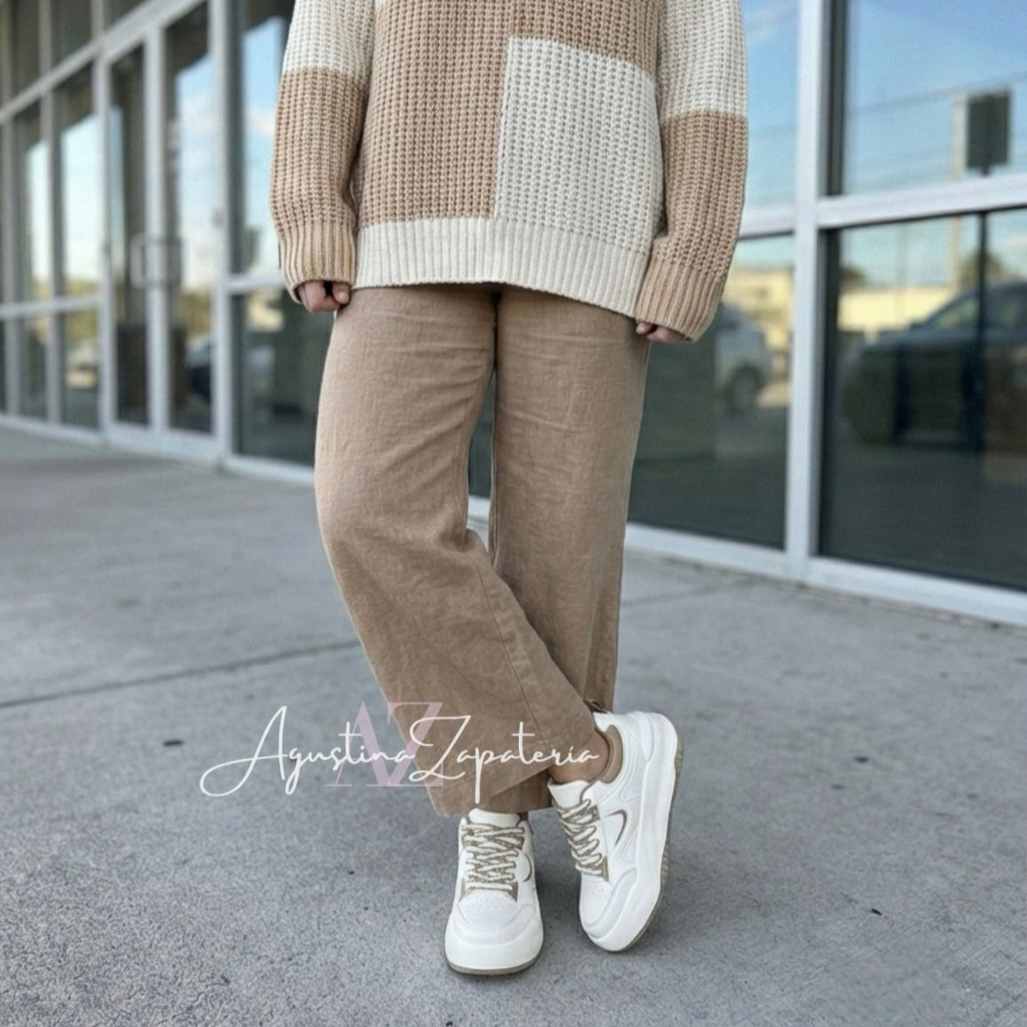 ZAPATILLA MUJER BLANCA/BEIGE  2