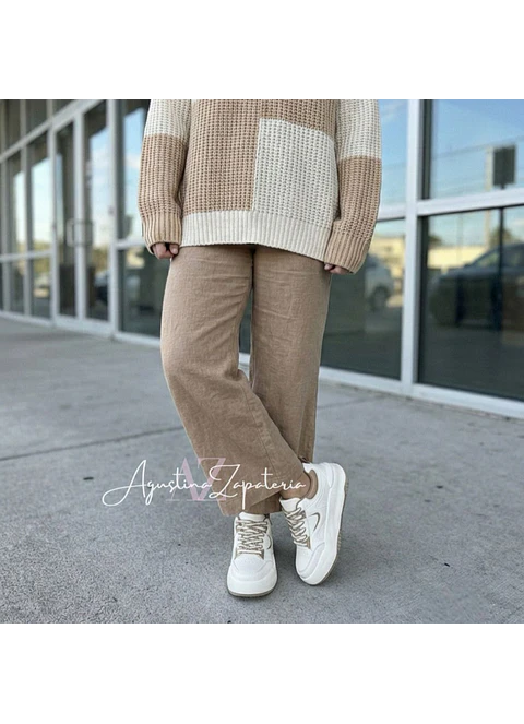 ZAPATILLA MUJER BLANCA/BEIGE 