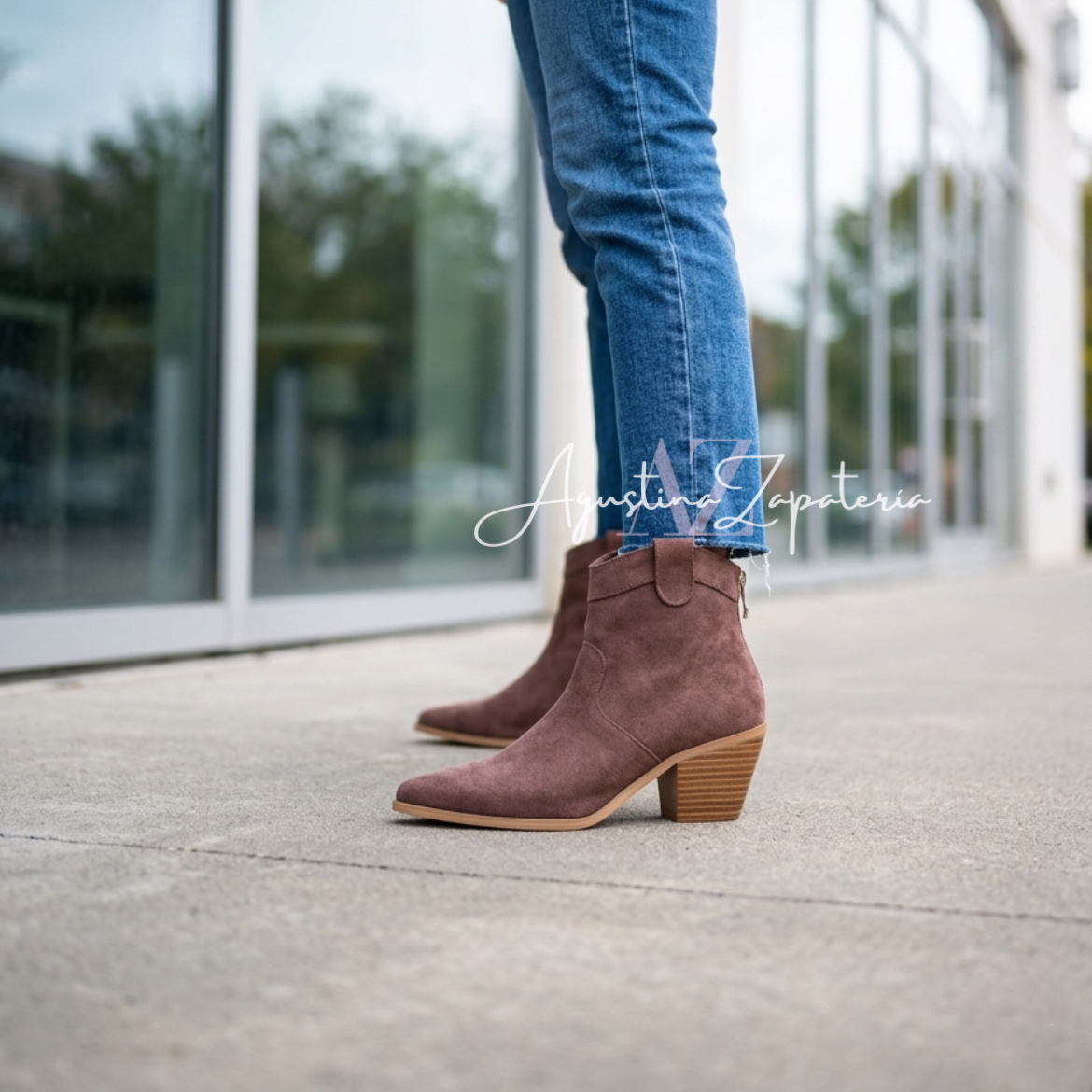 BOTIN VAQUERO CORTO MARRON 3