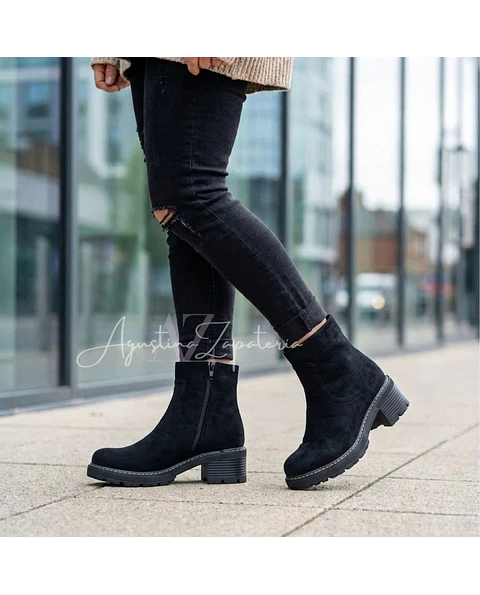 BOTIN 2 EN 1 CAPA DESMONTABLE NEGRO 