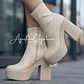 BOTIN BEIGE PLATAFORMA - Miniatura 1
