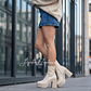 BOTIN BEIGE PLATAFORMA - Miniatura 3