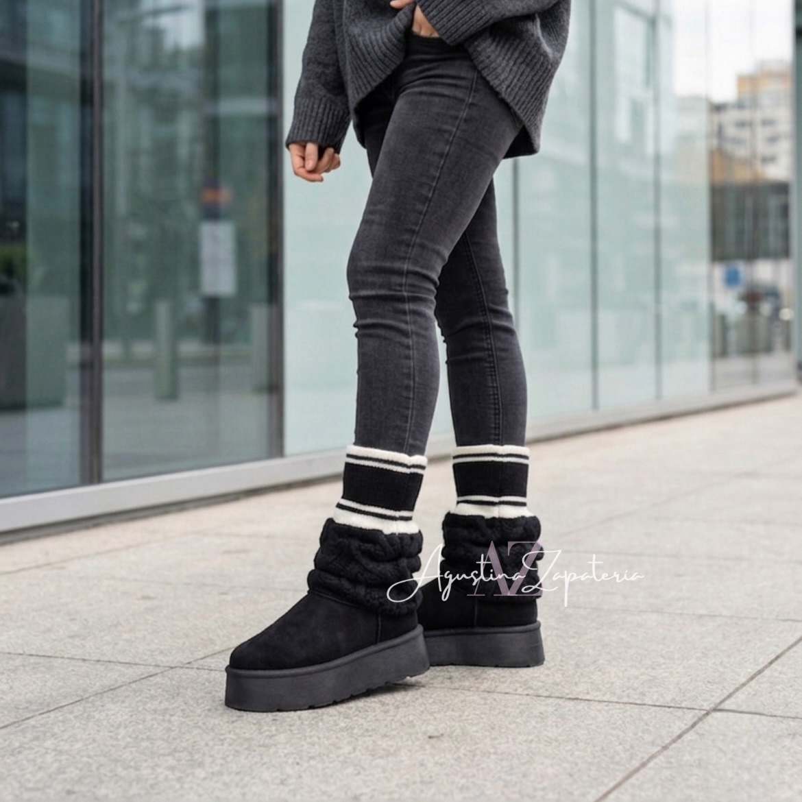 PANTUBOTA NEGRA POLAINA  1