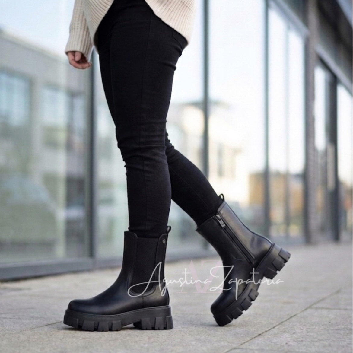 BOTIN NEGRO ECOCUERO MD 2