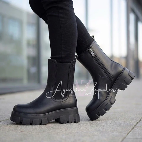 BOTIN NEGRO ECOCUERO MD