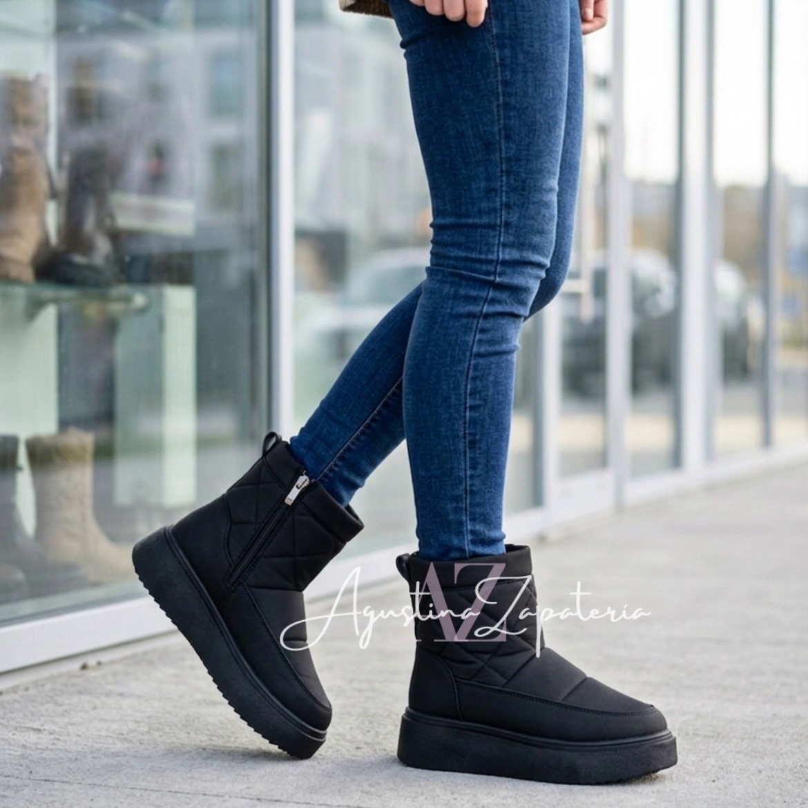 BOTIN IMPERMEABLE NEGRO  5