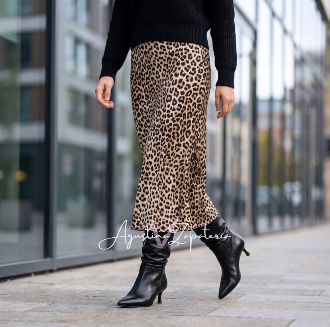 BOTIN NEGRO TACO 3 CM 3