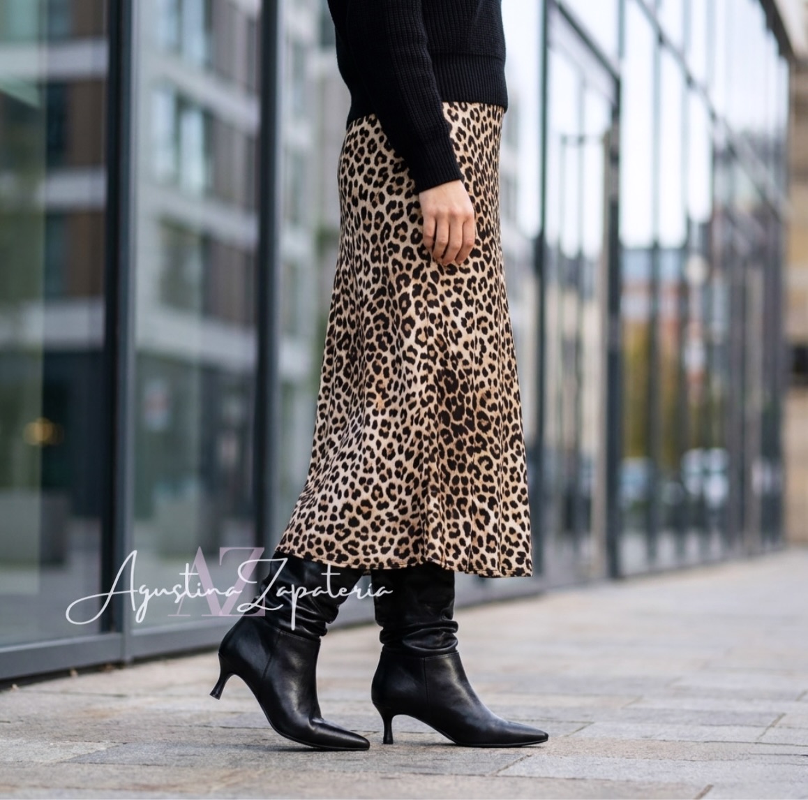 BOTIN NEGRO TACO 3 CM 4