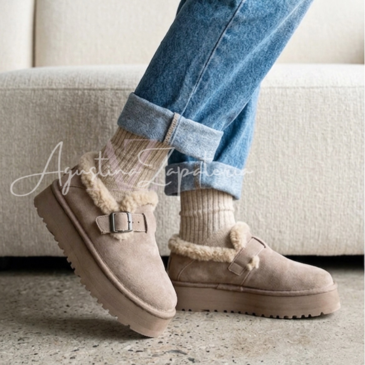 PANTUBOTA MOCASÍN TAUPE  1