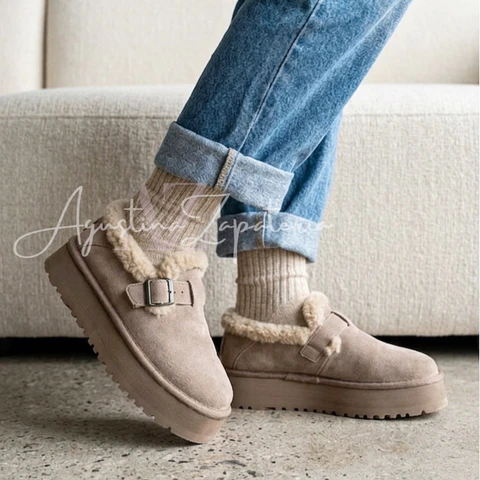 PANTUBOTA MOCASÍN TAUPE 