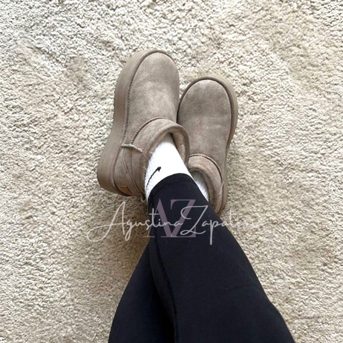 PANTUBOTA PLATAFORMA 5 CM TAUPE 6