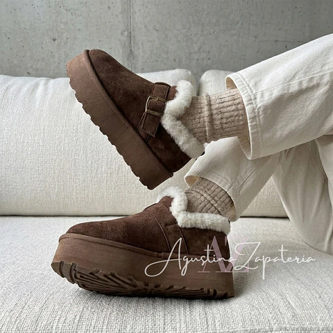 PANTUBOTA MOCASÍN CHOCOLATE