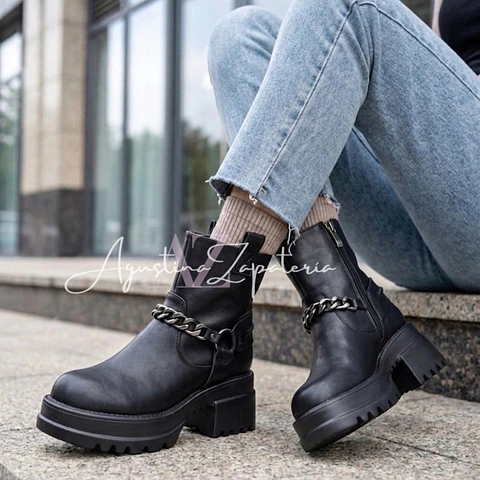 BOTIN NEGRO CADENA 