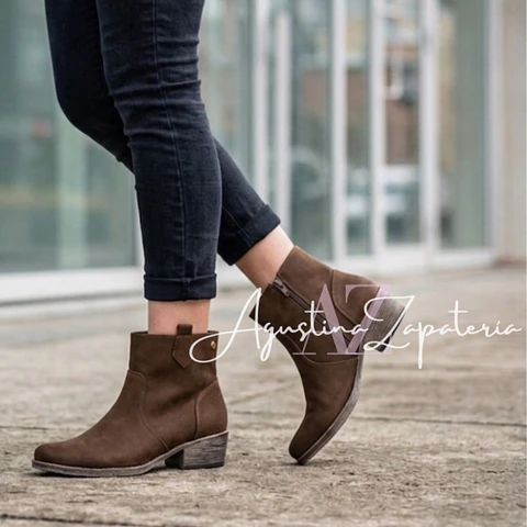BOTIN VAQUERO CAFE TACO 3 CM