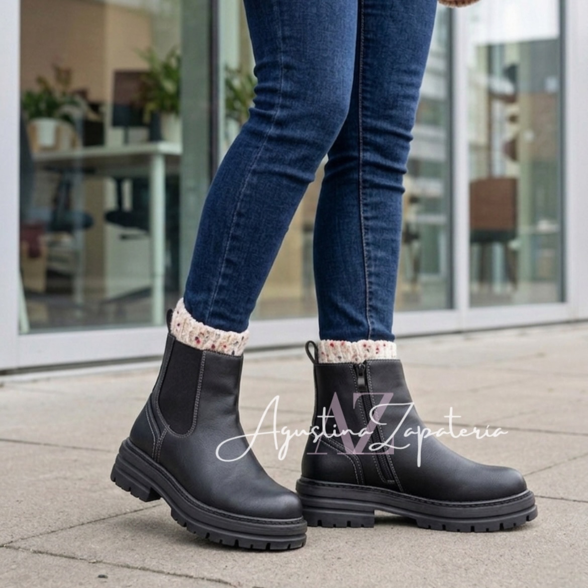 BOTIN NEGRO CORTO  2