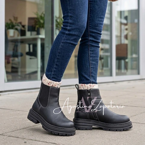 BOTIN NEGRO CORTO 