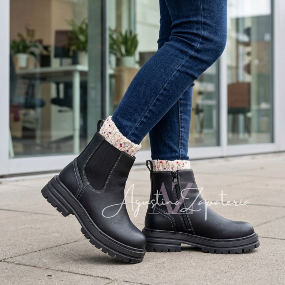 BOTIN NEGRO CORTO  3