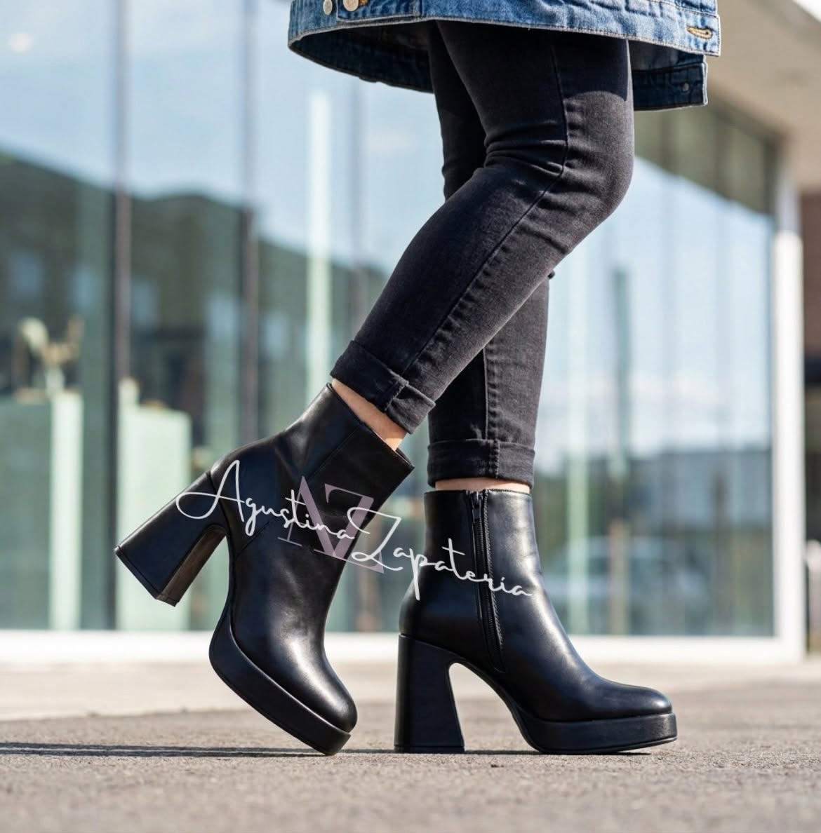 BOTIN NEGRO PLATAFORMA 1