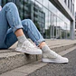 ZAPATILLA ECO GRIS PLATAFORMA  - Miniatura 3