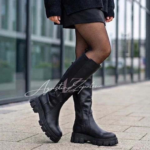 BOTA NEGRO ECO PANTORRILA ELASTICADA