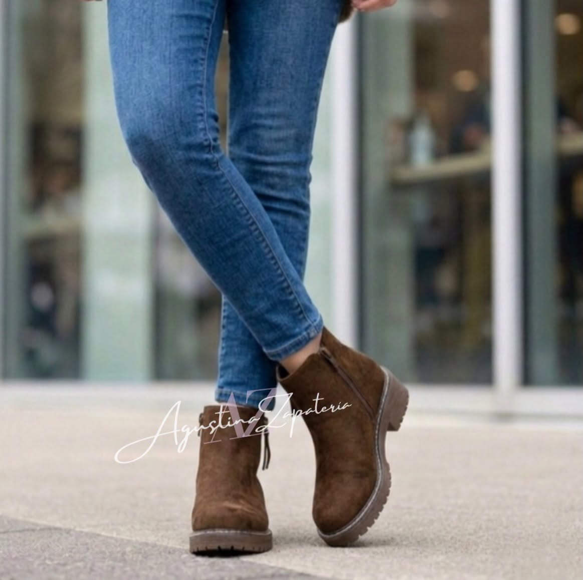 BOTIN CAMEL SIMIL GAMUZA  2