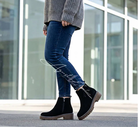 BOTIN NEGRO SIMIL GAMUZA