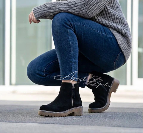 BOTIN NEGRO SIMIL GAMUZA
