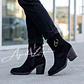 BOTIN VAQUERO NEGRO GAMUZADO 7,5 CM - Miniatura 1