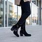 BOTIN VAQUERO NEGRO GAMUZADO 7,5 CM - Miniatura 3