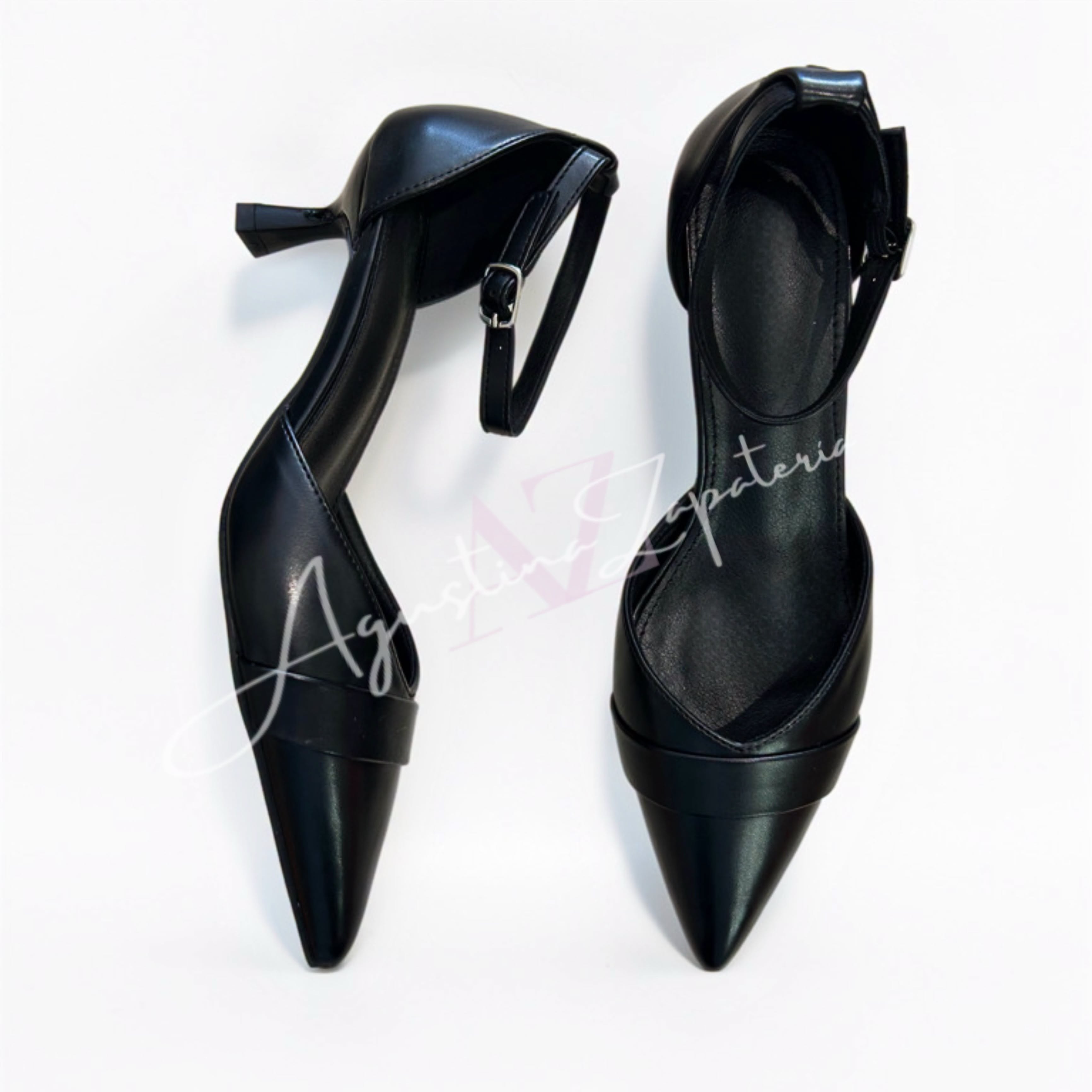 KITTEN HEELS NEGRO TACO 5 CM 1