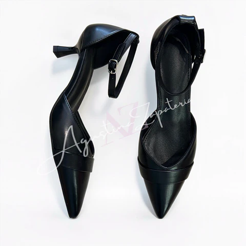 KITTEN HEELS NEGRO TACO 5 CM