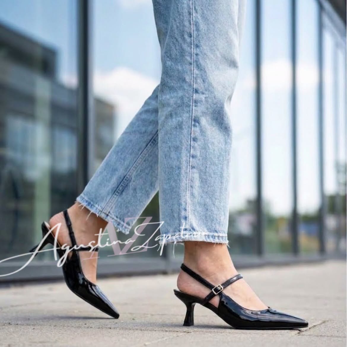KITTEN HEELS NEGRO CHAROL TACO 4 CM 2