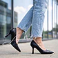STILETTO NEGRO TACO 8 CM - Miniatura 1