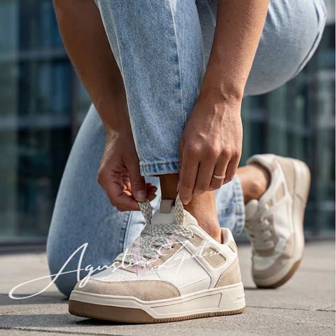 ZAPATILLA BEIGE PLATAFORMA 3 CM