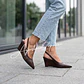 SLINGBACK CHOCOLATE TACO WEDGE - Miniatura 4
