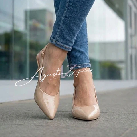 KITTEN HEELS NUDE CHAROL TACO 4 CM