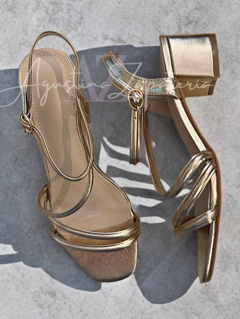 SANDALIA FIESTA DORADO COBRE