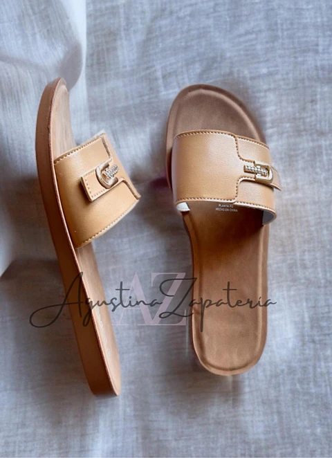 SANDALIA BAJA CAMEL