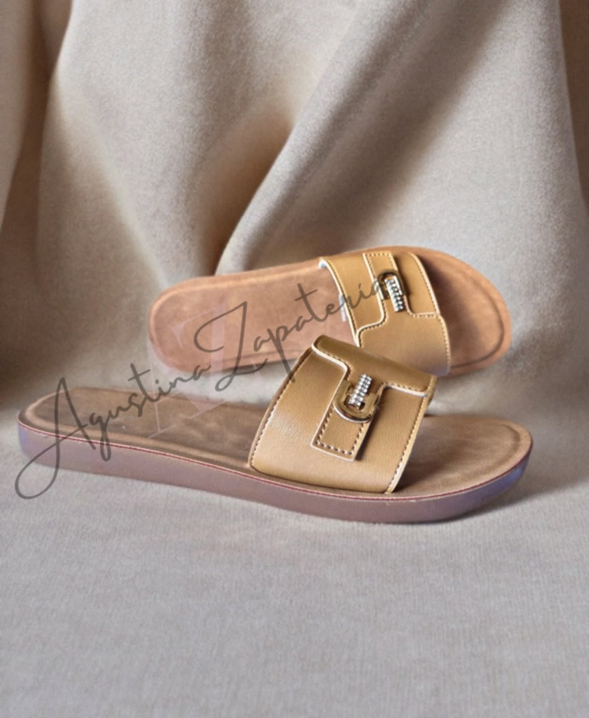 SANDALIA BAJA CAMEL 3