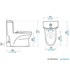 INODORO ONE PIECE TRIANI BLANCO 6