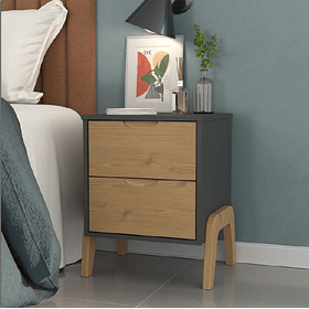 Velador Veneza  doble cajon