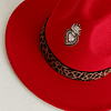 Sombrero Fieltro Rojo Animal