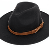 Sombrero de fieltro hombre negro