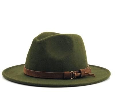 Sombrero de fieltro verde