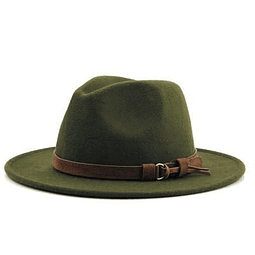 Sombrero de fieltro verde
