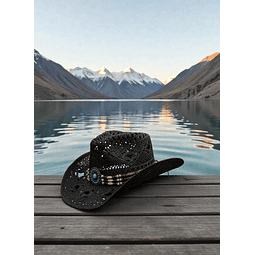 Sombrero Cawboy black calipso